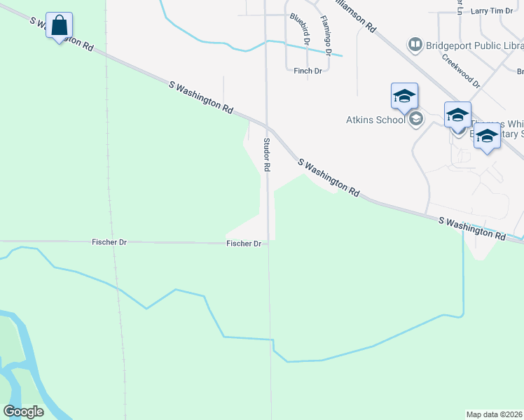 map of restaurants, bars, coffee shops, grocery stores, and more near 3900 Studor Road in Saginaw
