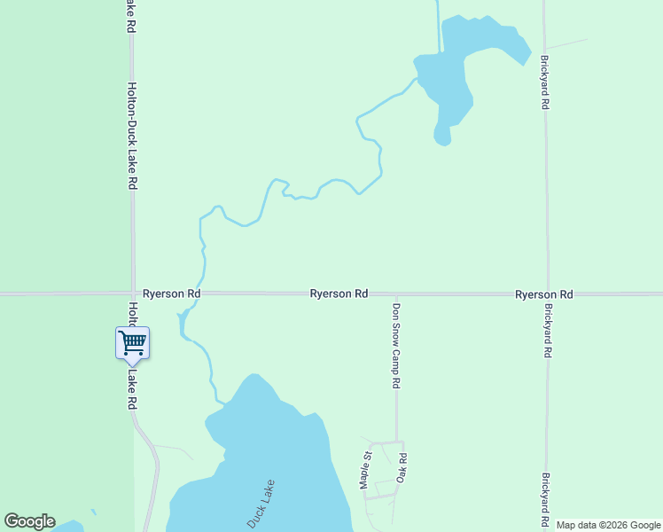 map of restaurants, bars, coffee shops, grocery stores, and more near 7000 Ryerson Road in Twin Lake