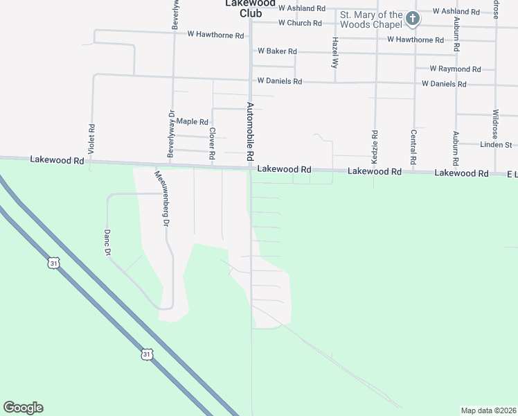 map of restaurants, bars, coffee shops, grocery stores, and more near 6096 Automobile Road in Twin Lake