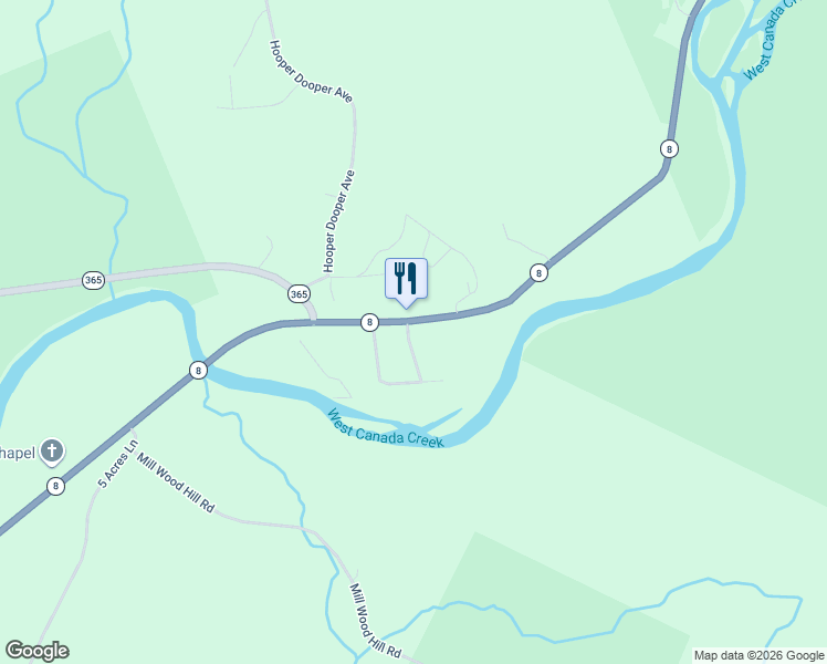 map of restaurants, bars, coffee shops, grocery stores, and more near 3658 New York 8 in Ohio