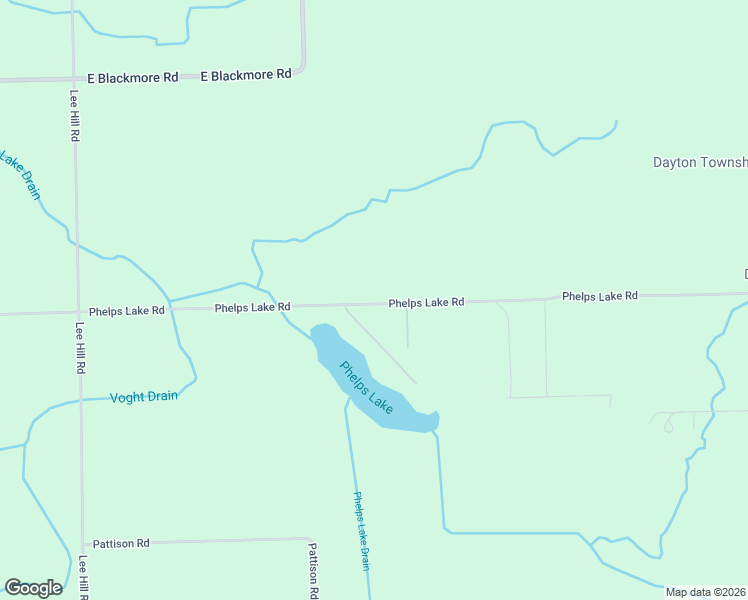 map of restaurants, bars, coffee shops, grocery stores, and more near 3101 Phelps Lake Road in Mayville