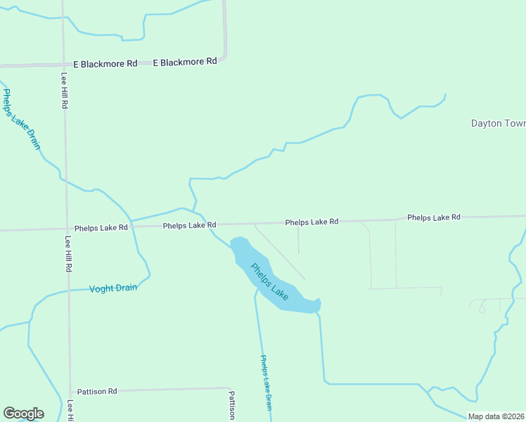 map of restaurants, bars, coffee shops, grocery stores, and more near 3101 Phelps Lake Road in Mayville