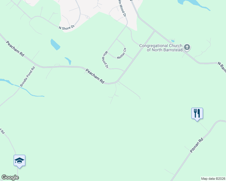 map of restaurants, bars, coffee shops, grocery stores, and more near 10 Bow Mills Road in Barnstead