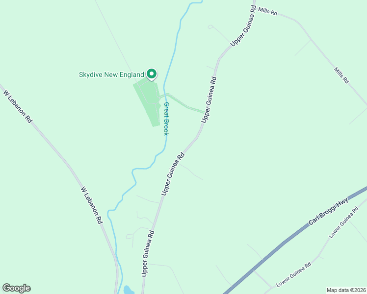 map of restaurants, bars, coffee shops, grocery stores, and more near 588 Upper Guinea Road in Lebanon