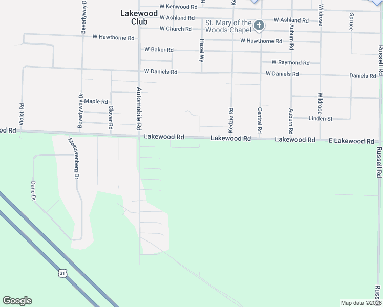map of restaurants, bars, coffee shops, grocery stores, and more near 417 Lakewood Road in Twin Lake