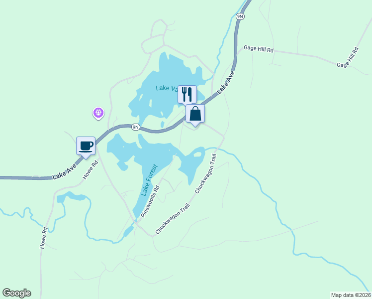 map of restaurants, bars, coffee shops, grocery stores, and more near 5 Baumann Drive in Lake Luzerne