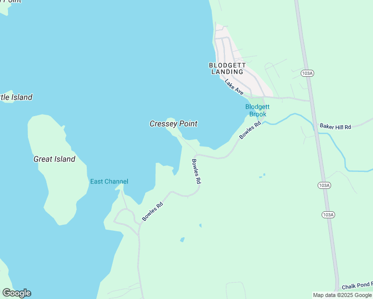 map of restaurants, bars, coffee shops, grocery stores, and more near 294 Bowles Road in Newbury