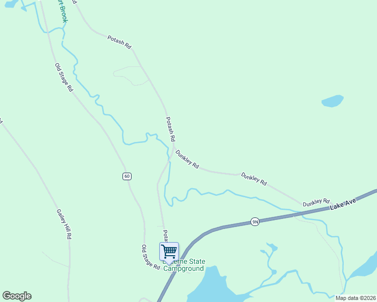 map of restaurants, bars, coffee shops, grocery stores, and more near 7 Dunkley Road in Lake Luzerne