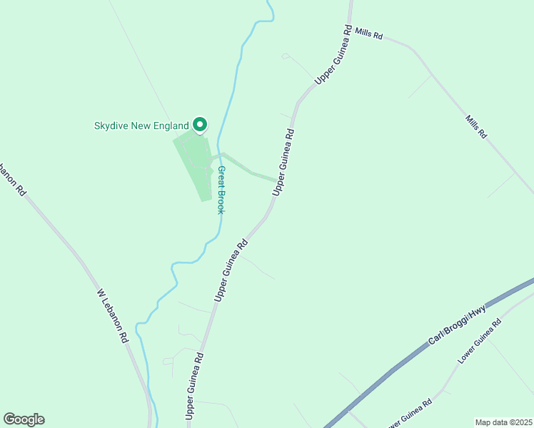 map of restaurants, bars, coffee shops, grocery stores, and more near 583 Upper Guinea Road in Lebanon