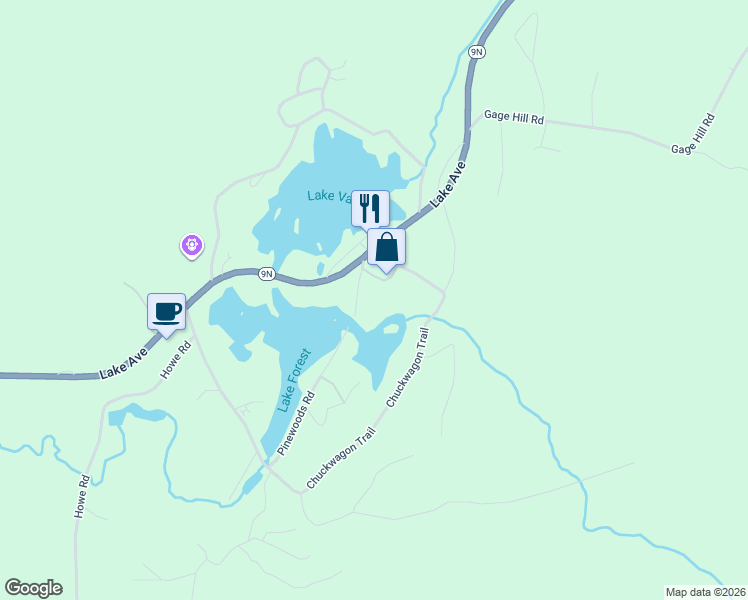 map of restaurants, bars, coffee shops, grocery stores, and more near 5 Baumann Drive in Lake Luzerne