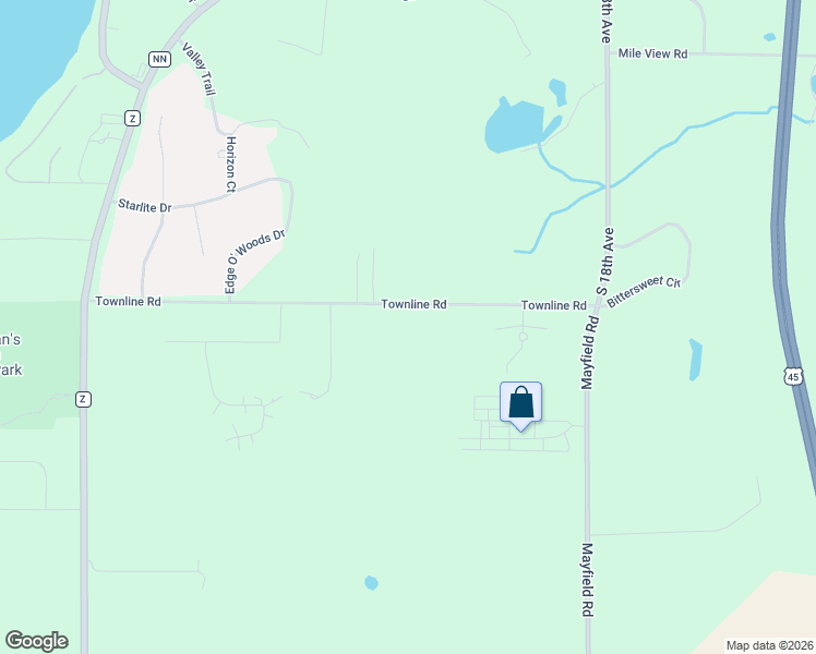 map of restaurants, bars, coffee shops, grocery stores, and more near 3491 Townline Road in West Bend