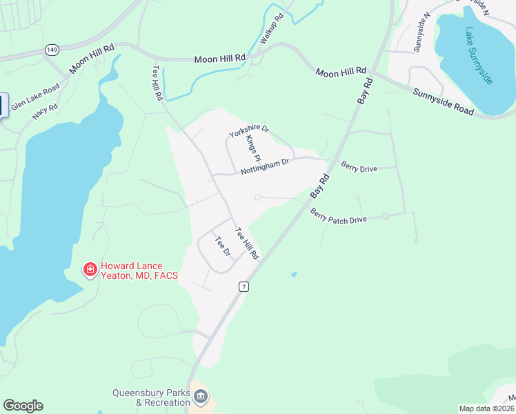 map of restaurants, bars, coffee shops, grocery stores, and more near 32 Maid Marion Way in Queensbury
