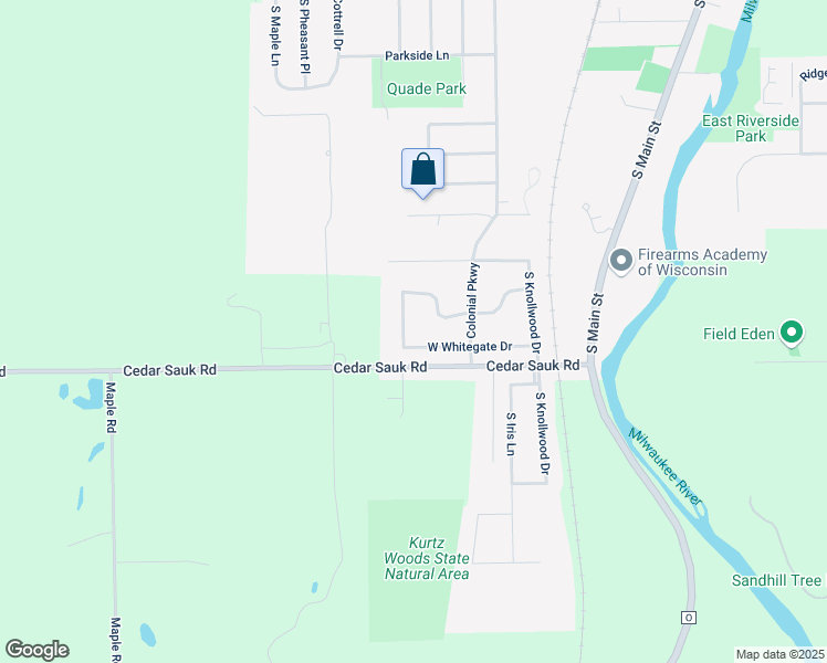 map of restaurants, bars, coffee shops, grocery stores, and more near 1008 South Glencrest Court in Saukville