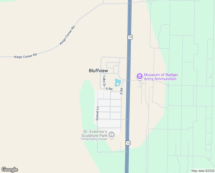 map of restaurants, bars, coffee shops, grocery stores, and more near S7467 Western Avenue in North Freedom