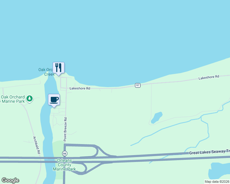 map of restaurants, bars, coffee shops, grocery stores, and more near 14462 Lakeshore Road in Kent