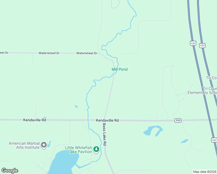 map of restaurants, bars, coffee shops, grocery stores, and more near 5175 Bass Lake Road in Pierson