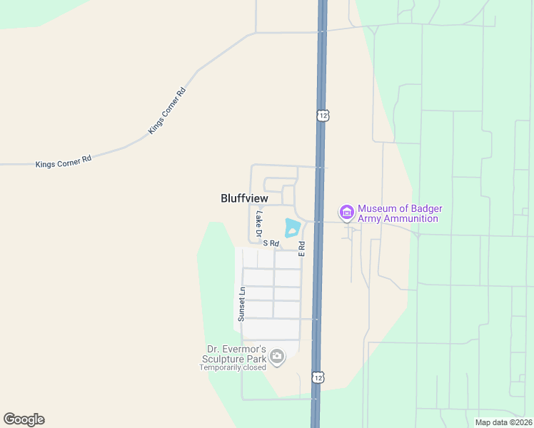 map of restaurants, bars, coffee shops, grocery stores, and more near S7435 Western Avenue in North Freedom