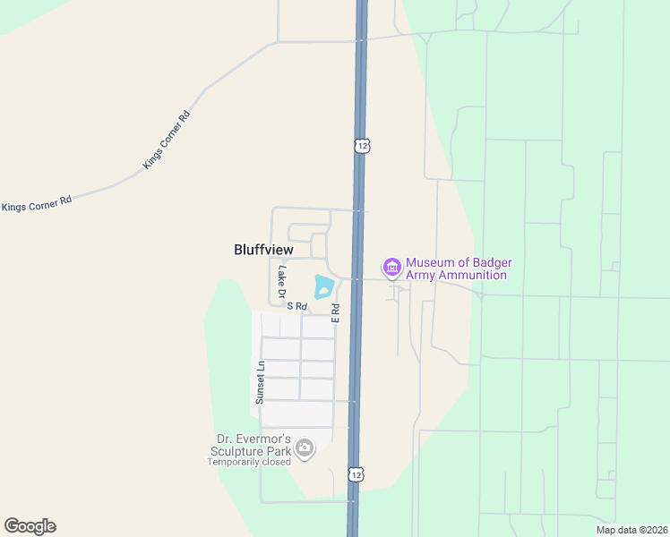 map of restaurants, bars, coffee shops, grocery stores, and more near 7551 U.S. 12 in North Freedom