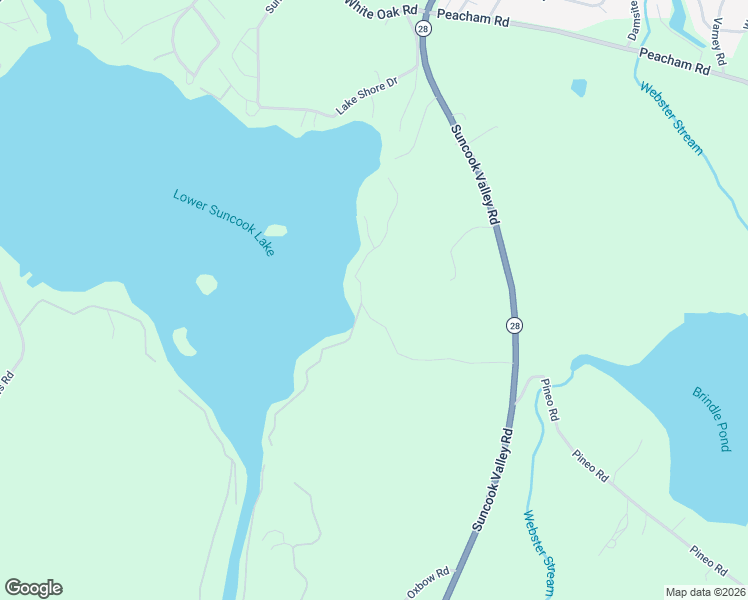 map of restaurants, bars, coffee shops, grocery stores, and more near 99 Ridge Road in Barnstead