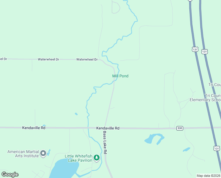 map of restaurants, bars, coffee shops, grocery stores, and more near 5175 Bass Lake Road in Pierson