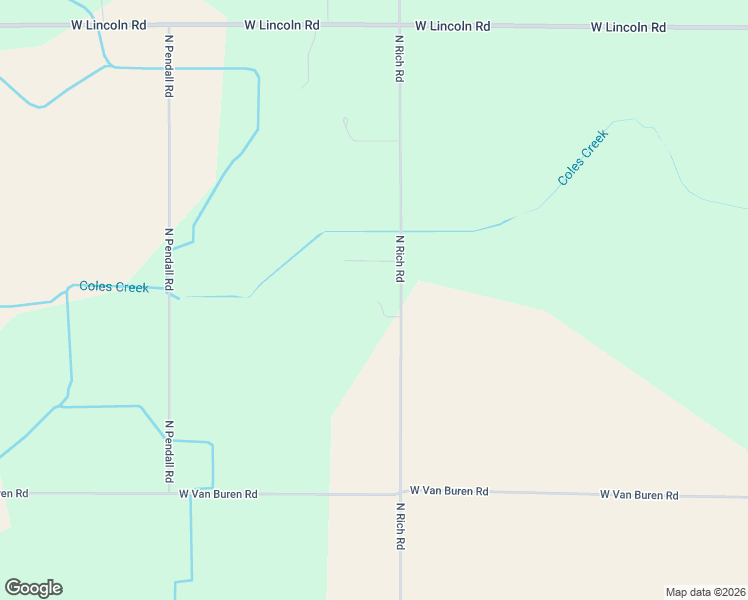 map of restaurants, bars, coffee shops, grocery stores, and more near 5383 North Rich Road in Alma
