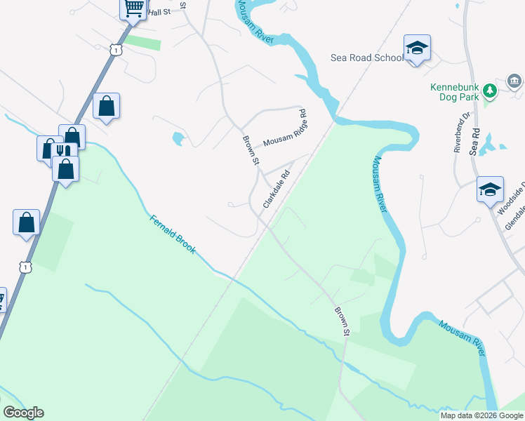 map of restaurants, bars, coffee shops, grocery stores, and more near 4 Clarkdale Road in Kennebunk