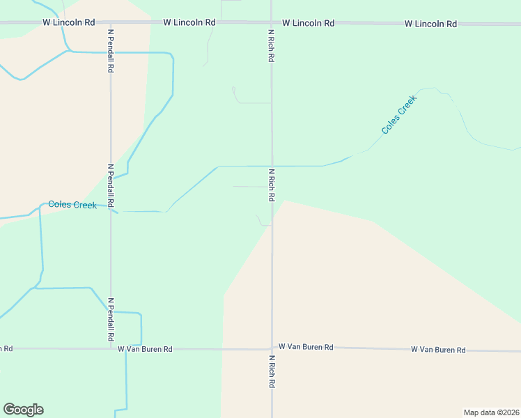 map of restaurants, bars, coffee shops, grocery stores, and more near 5383 North Rich Road in Alma