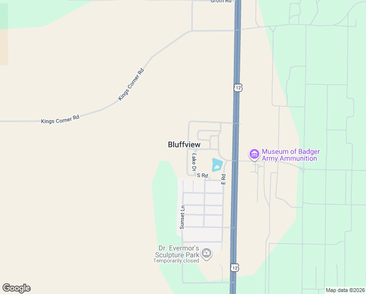 map of restaurants, bars, coffee shops, grocery stores, and more near S7435 Western Avenue in North Freedom