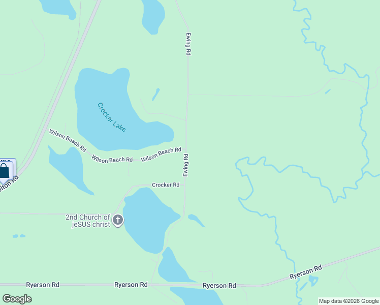 map of restaurants, bars, coffee shops, grocery stores, and more near 6410 Ewing Road in Twin Lake