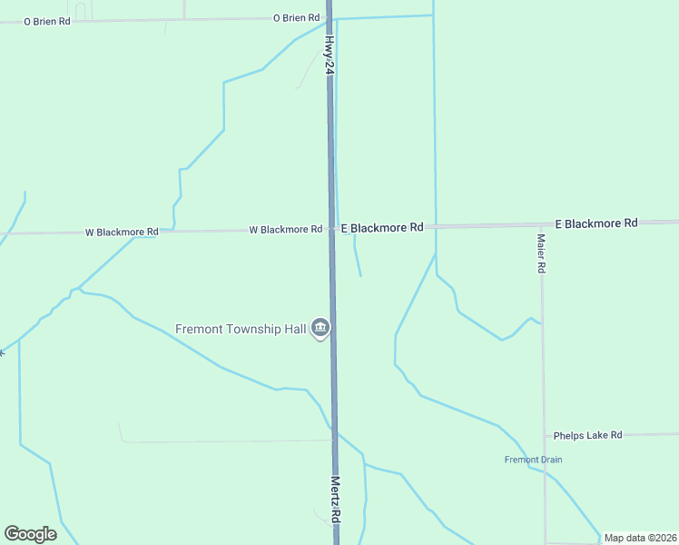 map of restaurants, bars, coffee shops, grocery stores, and more near 4765 Mertz Road in Mayville
