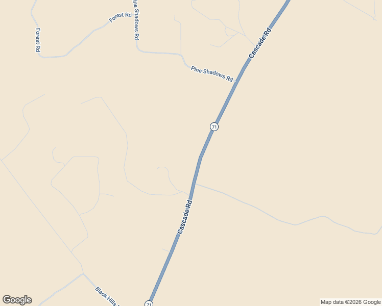 map of restaurants, bars, coffee shops, grocery stores, and more near 1711 Cascade Road in Hot Springs