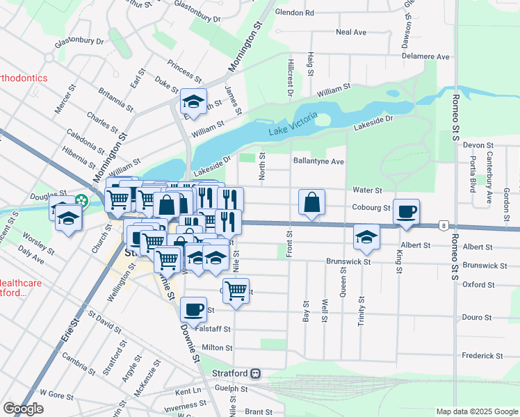 155 Cobourg Street, Stratford ON Walk Score