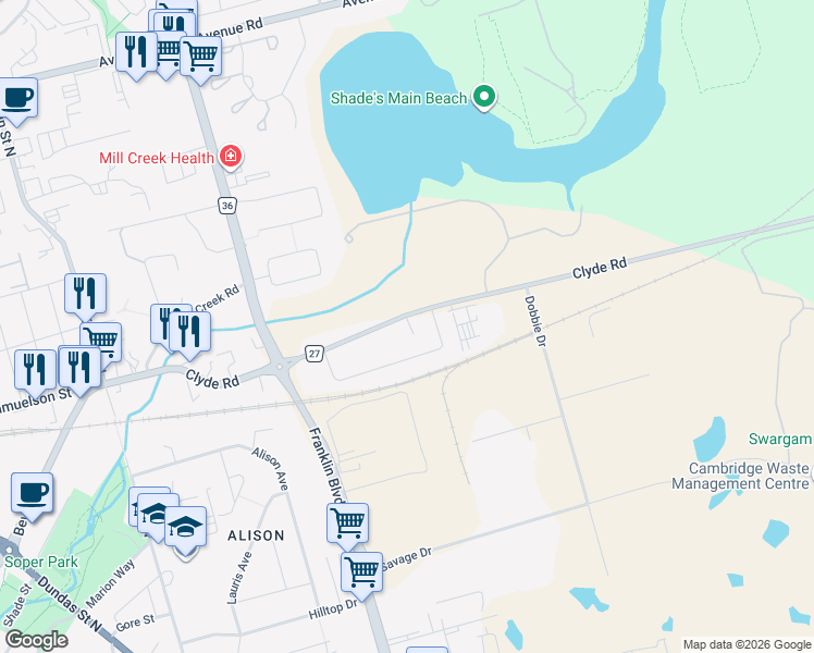 map of restaurants, bars, coffee shops, grocery stores, and more near in Cambridge