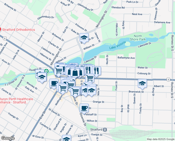 78 Cobourg Street, Stratford ON Walk Score