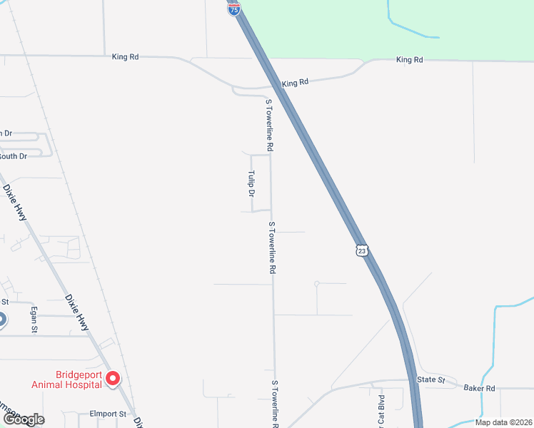 map of restaurants, bars, coffee shops, grocery stores, and more near 3962 Snowberry Drive in Bridgeport charter Township