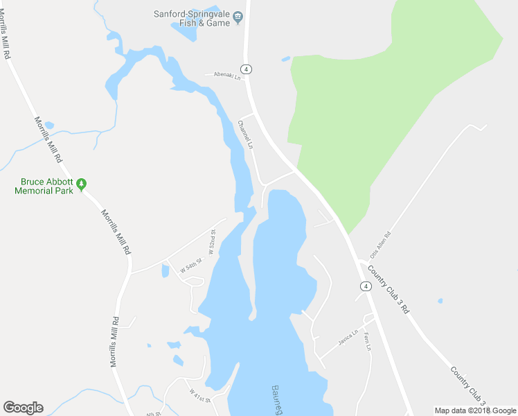 map of restaurants, bars, coffee shops, grocery stores, and more near 62 Channel Lane in Sanford
