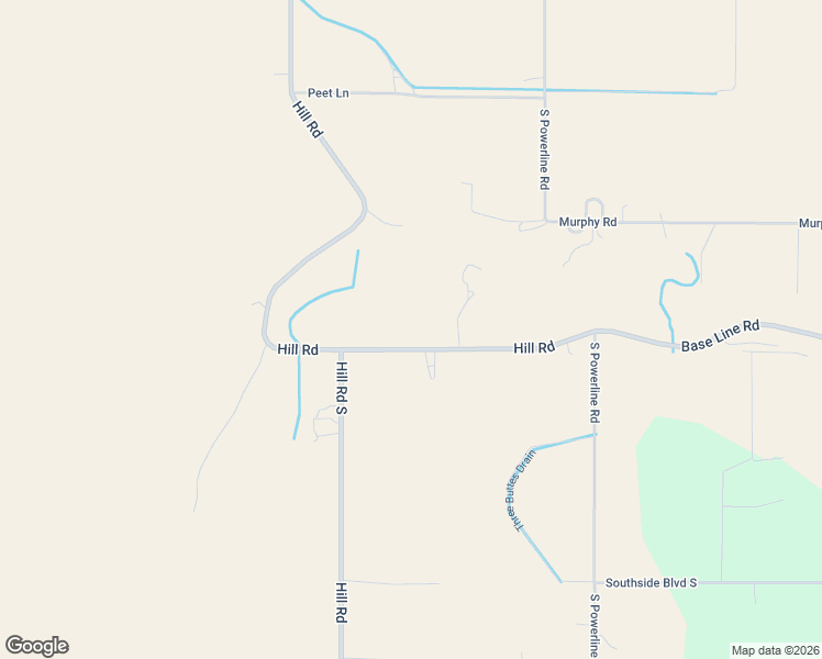 map of restaurants, bars, coffee shops, grocery stores, and more near 8258 Base Line Road in Melba