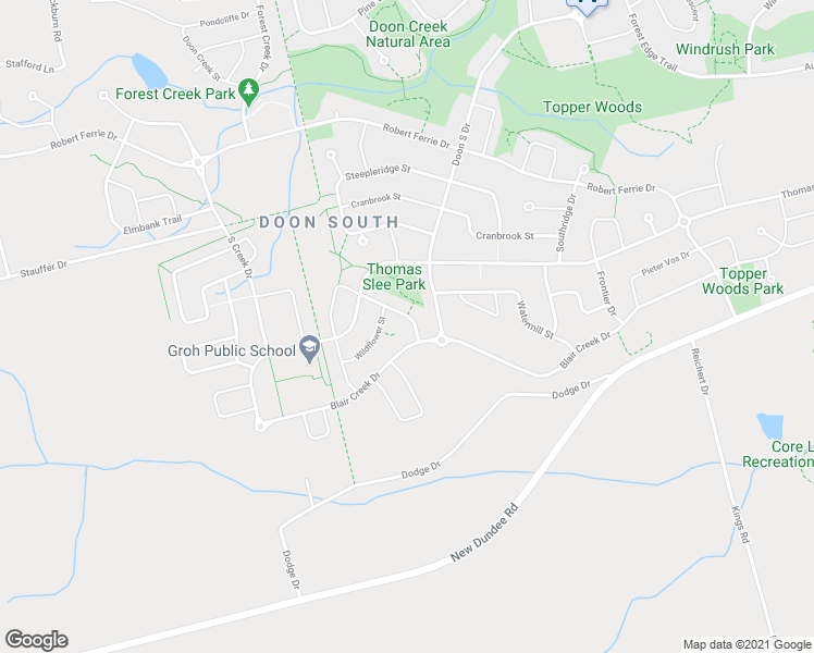 map of restaurants, bars, coffee shops, grocery stores, and more near 60 Netherwood Road in Kitchener