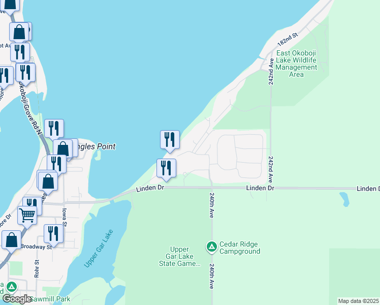 425 240th Avenue, Arnolds Park IA Walk Score