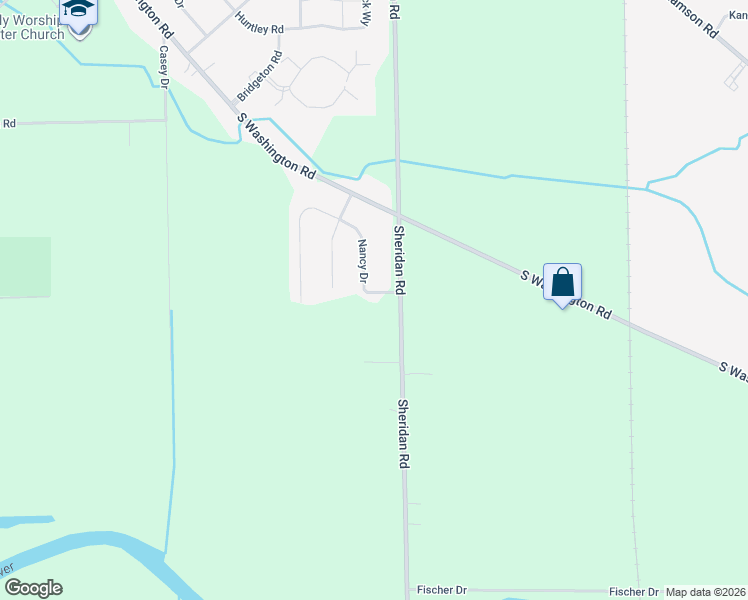 map of restaurants, bars, coffee shops, grocery stores, and more near 1060 Kitty Road in Saginaw