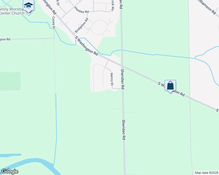 map of restaurants, bars, coffee shops, grocery stores, and more near 1060 Kitty Road in Saginaw