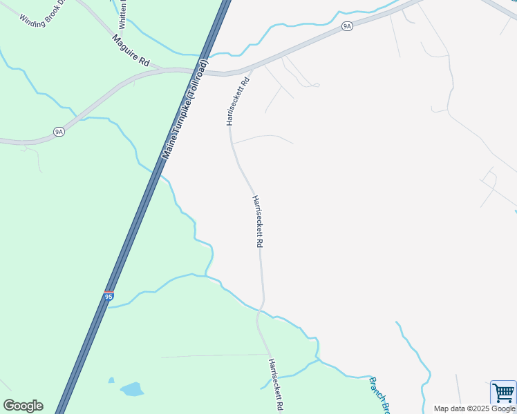 map of restaurants, bars, coffee shops, grocery stores, and more near Harrisecket Road in Kennebunk