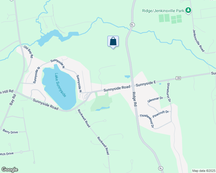 map of restaurants, bars, coffee shops, grocery stores, and more near 175 Sunnyside Road in Queensbury