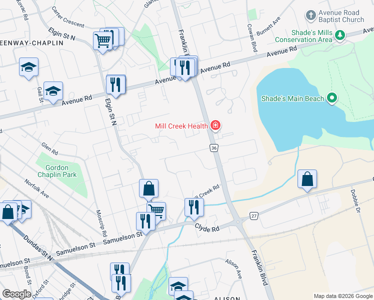 map of restaurants, bars, coffee shops, grocery stores, and more near 14 Athlone Road in Cambridge