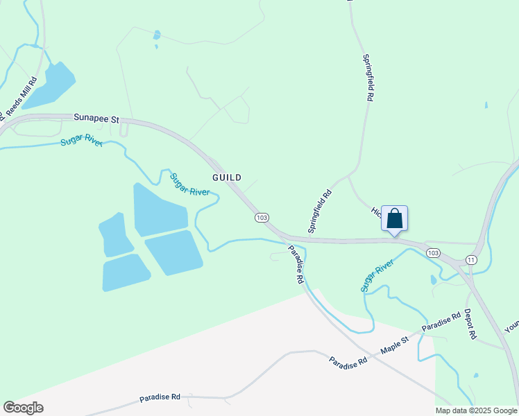 map of restaurants, bars, coffee shops, grocery stores, and more near 529 Sunapee Street in Newport