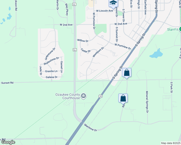 map of restaurants, bars, coffee shops, grocery stores, and more near 1084 Westport Drive in Port Washington