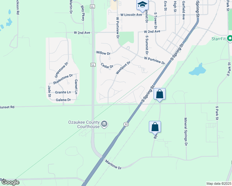 map of restaurants, bars, coffee shops, grocery stores, and more near 1084 Westport Drive in Port Washington