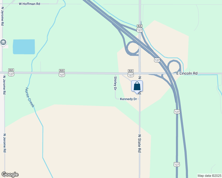 map of restaurants, bars, coffee shops, grocery stores, and more near 5843 Shirley Drive in Alma