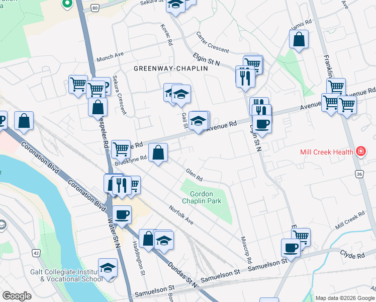 map of restaurants, bars, coffee shops, grocery stores, and more near 30 Husson Place in Cambridge