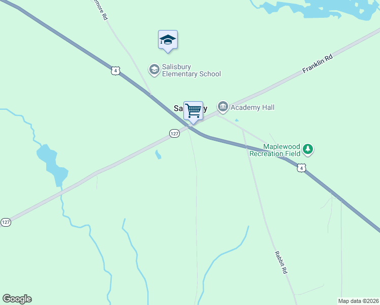 map of restaurants, bars, coffee shops, grocery stores, and more near 35 Mutton Road in Salisbury